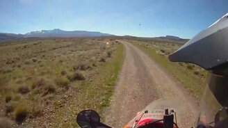 Мотоциклист против страуса - смотреть видео (0:52)