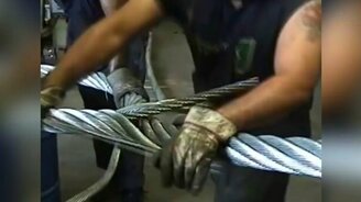 Делаем петлю на стальном тросе - смотреть видео (2:08)