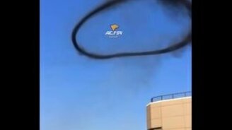 Чёрное кольцо в небе - смотреть видео (0:26)