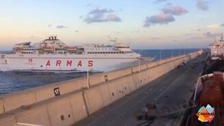 Эпичная авария с судном - смотреть видео (2:15)