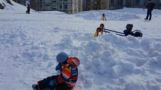 Суровые северные качели - смотреть видео (0:29)