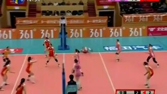 Полторы минуты зрелищного женского волейбола - смотреть видео (1:24)