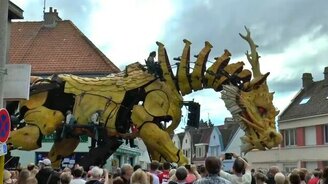 Огромный дракон, как живой! - смотреть видео (1:17)