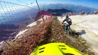 На великах по леднику - смотреть видео (2:29)