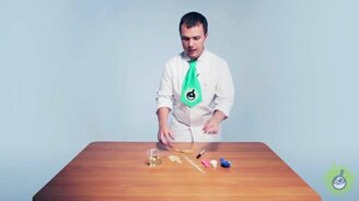 Как проткнуть воздушный шарик, не лопнув? - смотреть видео (2:34)