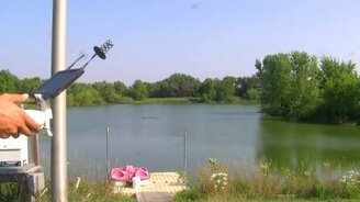 Ловим рыбу при помощи дрона - смотреть видео (1:32)