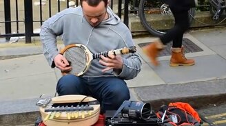 Музыка на теннисной ракетке - смотреть видео (4:07)