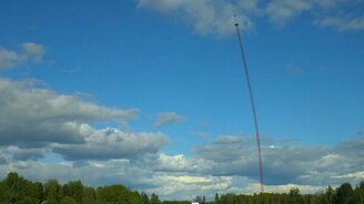 Зрелищный снос мачты - смотреть видео (2:36)