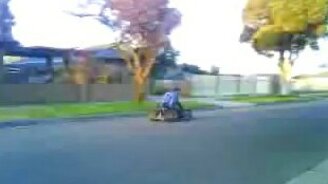 Электрокарт из стартера - смотреть видео (1:26)