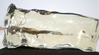 Выстрел пули в гель - смотреть видео (2:25)