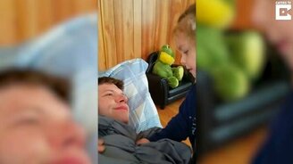 Когда папа сбрил бороду - смотреть видео (0:41)