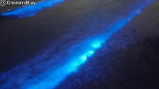 Светящийся пляж на Мальдивах - смотреть видео (2:04)