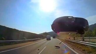 Вот так со встречной прилетело! - смотреть видео (0:14)