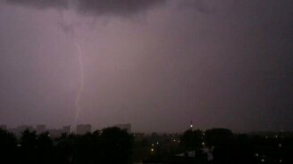 Сильная гроза - смотреть видео (1:00)