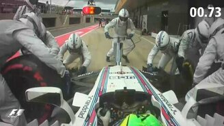 Пит-стоп за пару секунд - смотреть видео (0:24)