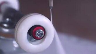 Как лопнуть прочное колесо - смотреть видео (0:14)