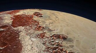 Полёт над Плутоном - смотреть видео (1:00)