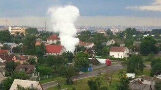 Как выглядит прорыв теплосетей - смотреть видео (0:41)