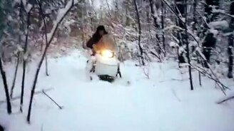 Снегоход-самоделка для охоты и рыбалки - смотреть видео (2:26)