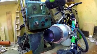 Старт реактивного двигателя - смотреть видео (2:21)