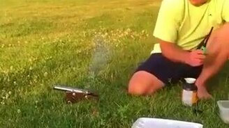 Провал с минипушкой - смотреть видео (0:11)