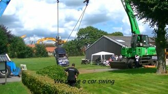 Качели из автомобиля - смотреть видео (1:25)