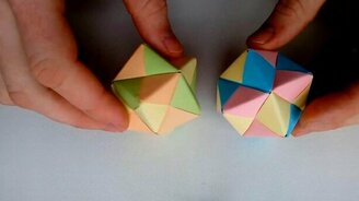 Делаем многогранник из бумаги - смотреть видео (3:27)