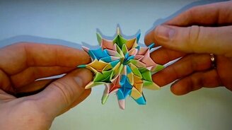 Делаем фейерверк, калейдоскоп, салют из бумаги - смотреть видео (7:24)