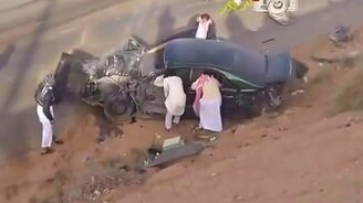 Арабский дрифт закончился неудачно - смотреть видео (1:09)