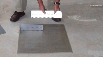 Интересный способ укладки плитки - смотреть видео (2:26)