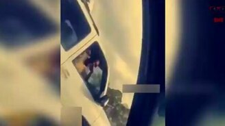 Докривлялся на пассажирском сиденье - смотреть видео (0:11)