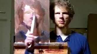 Автопортрет за одну минуту - смотреть видео (1:00)