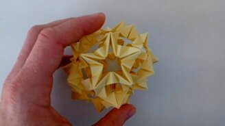 Делаем звезду кусудаму из бумаги - смотреть видео (4:45)