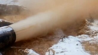 Мощная продувка газопровода - смотреть видео (3:22)