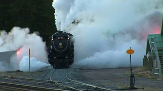 Паровоз прочищает лёгкие - смотреть видео (4:17)