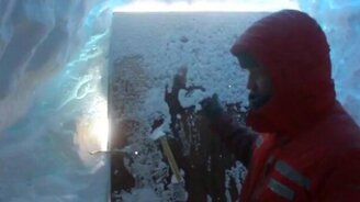 Пурга на станции "Восток" - смотреть видео (4:52)