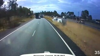 Сравнял ограждение с землёй - смотреть видео (0:13)