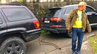 Думали, что цепь порвётся - смотреть видео (1:10)