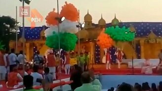 Взрыв воздушных шаров - смотреть видео (0:24)