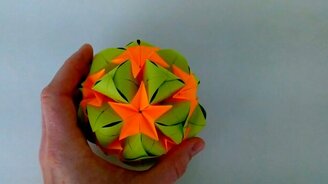 Делаем своими руками кусудаму "Сладкая весна" - смотреть видео (3:36)