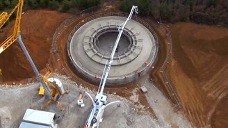 Возведение самого большого ветрогенератора - смотреть видео (3:43)