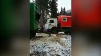 Медведь застрял в окошке - смотреть видео (0:19)