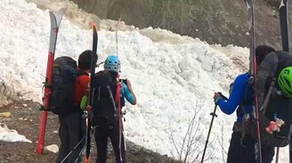 Сход снежной лавины - смотреть видео (5:35)