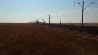 Потерял вагоны на полном ходу - смотреть видео (0:20)