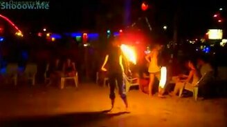 Танцы с огнём - смотреть видео (1:57)