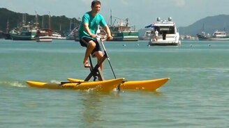 Как кататься на велике по воде - смотреть видео (8:29)