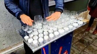 Мелодия "Гарри Поттера" на стекле - смотреть видео (1:23)