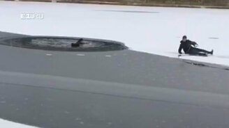 Молодой парень спас рыбака - смотреть видео (0:38)