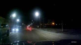 Падение метеорита в Мурманской области - смотреть видео (0:15)