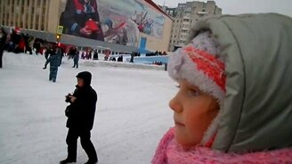 Оленьи бега на день города - смотреть видео (1:55)